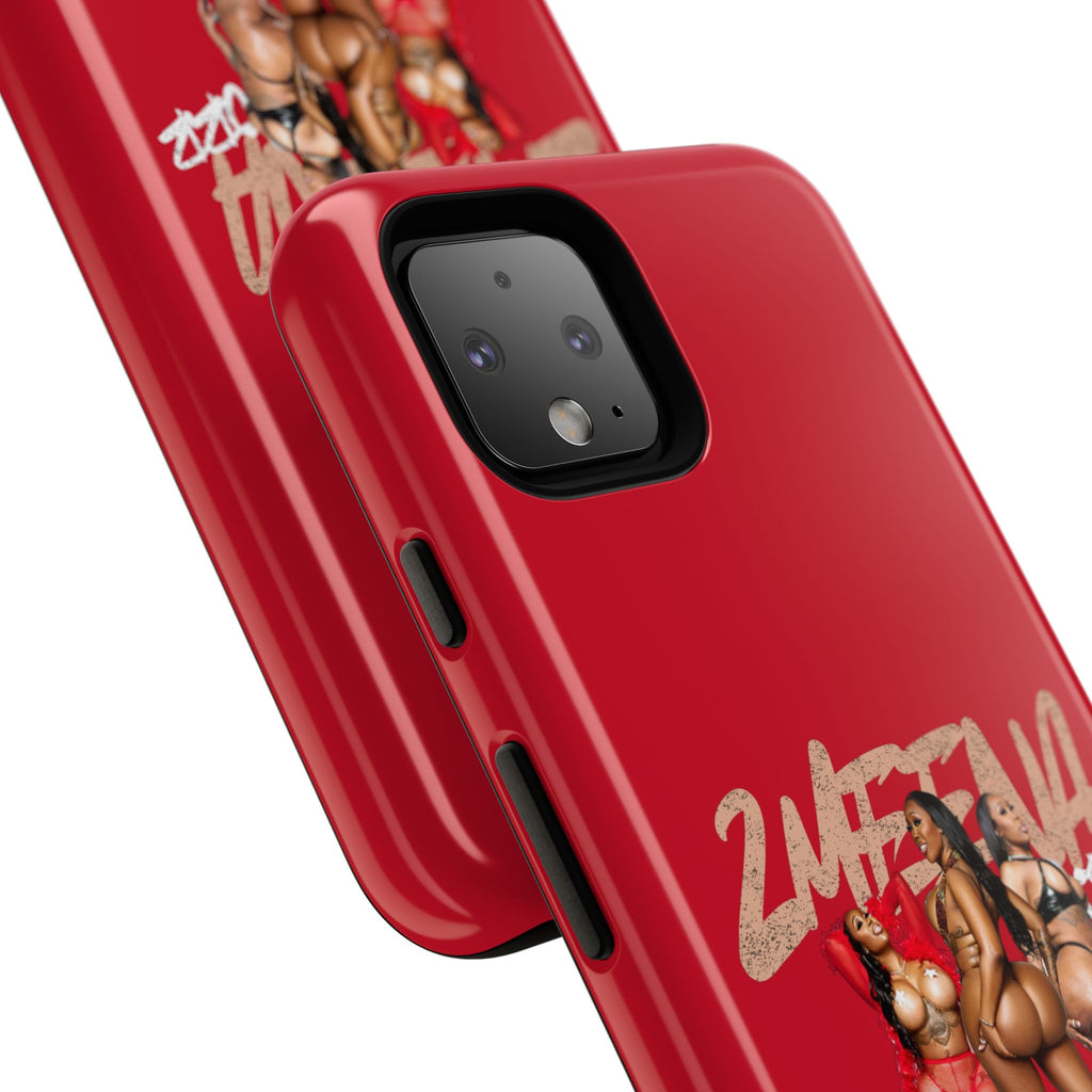 Phone Case - '2MEEZNA' Pin-Up Trio Graphic Slim Protective Cover