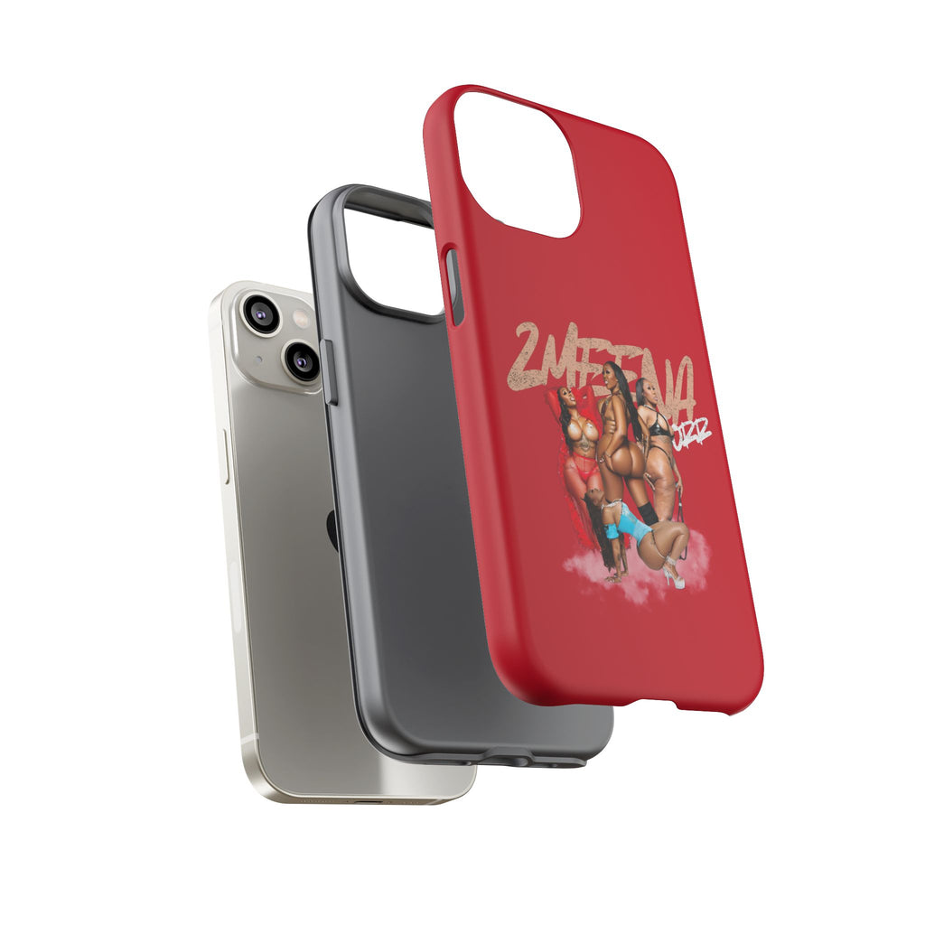 Phone Case - '2MEEZNA' Pin-Up Trio Graphic Slim Protective Cover