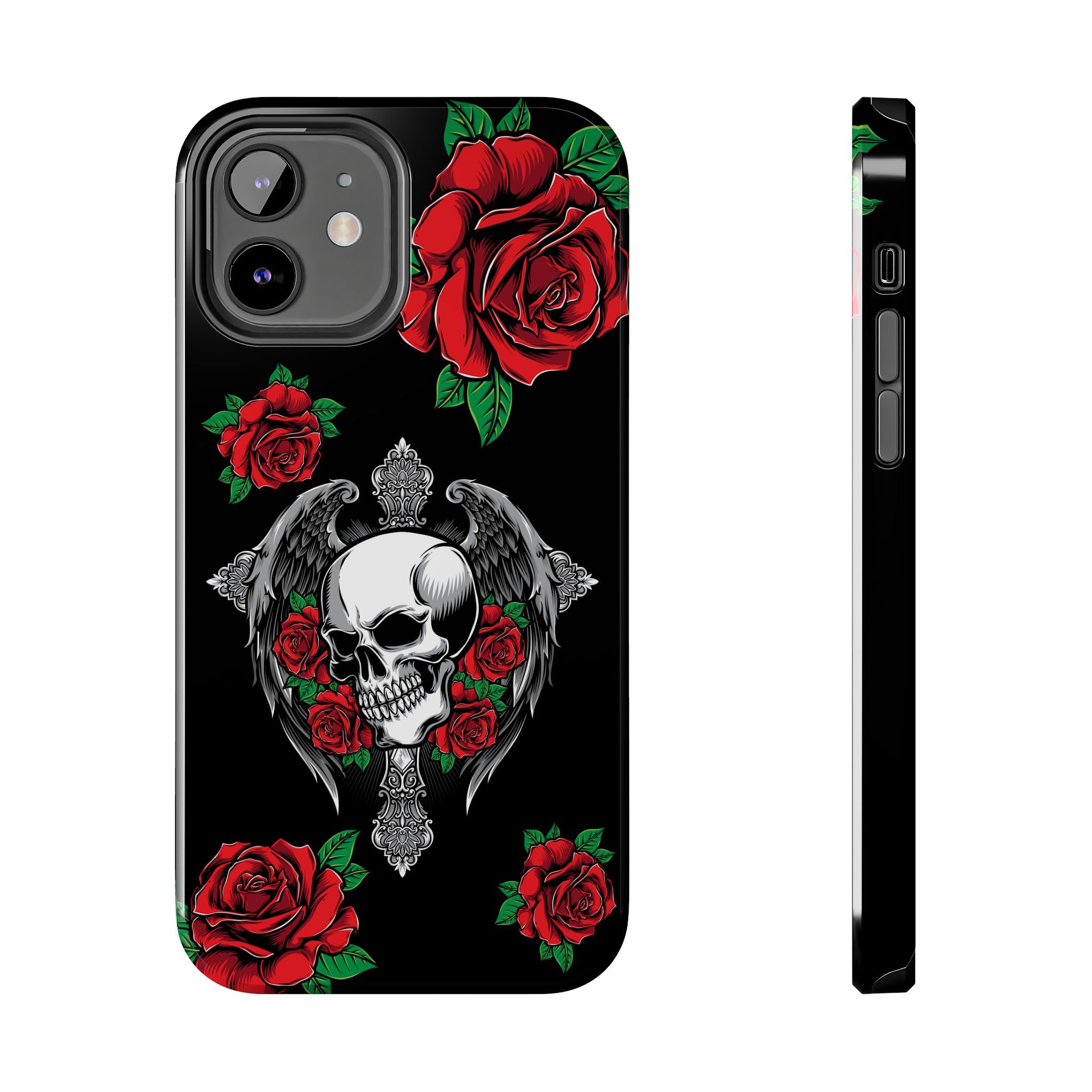 Skull and Rose Phone Case